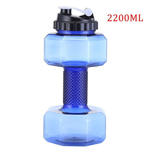 Blue-  TGS OG Water Dumbbell Sport Bottle